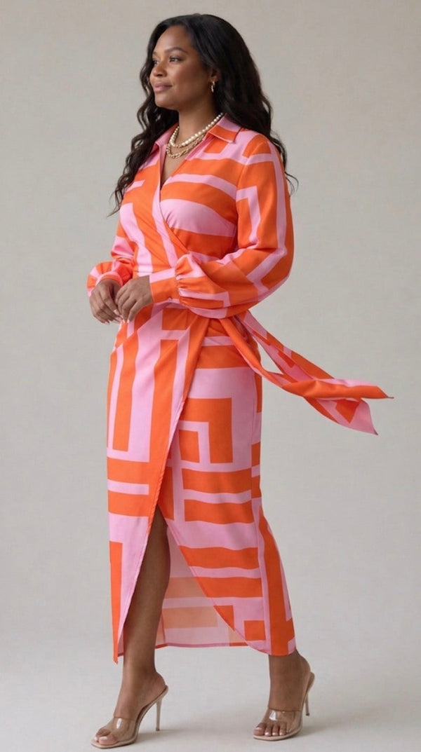Violet & Grace | Printed Wrap Dress™