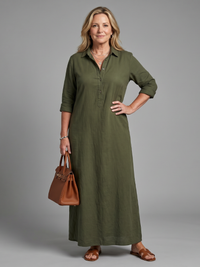 Veronica | Long Sleeve Maxi Dress with Loose Silhouette™