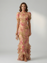 Vianne | Soft Maxi Dress with High Neckline