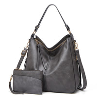 Hannah | Leather Hobo Shoulder Bag with Anti-Theft Protection