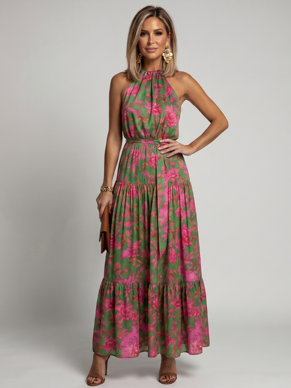 Rowen | Draped Halter Midi Dress™