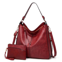 Hannah | Leather Hobo Shoulder Bag with Anti-Theft Protection