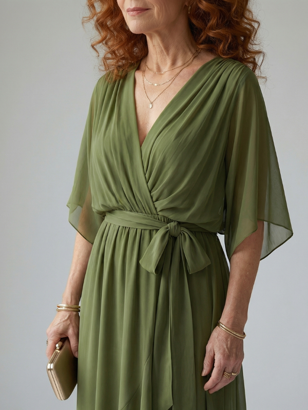 Elric | Lightweight Draped Midi Dress™