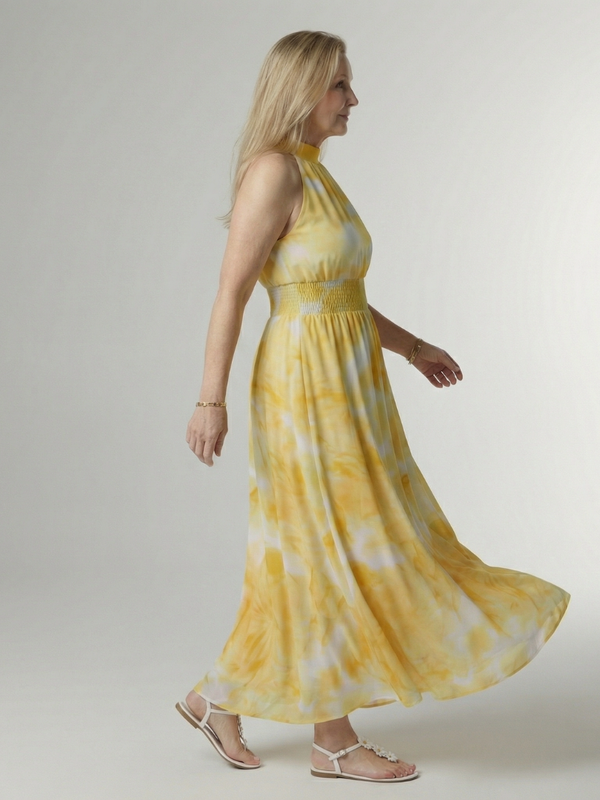 Sylin | Midi Ruched Halter Dress™