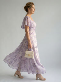 Vaelis | Flutter Sleeve Midi Dress™