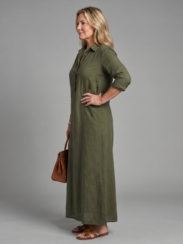 Veronica | Long Sleeve Maxi Dress with Loose Silhouette™