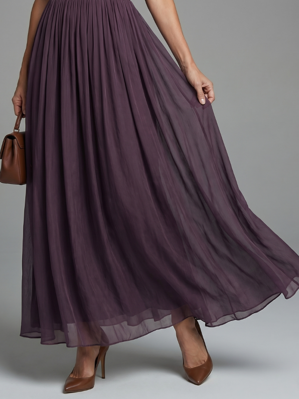 Elia | Maxi Dress with Shirred Waist and Keyhole Opening™