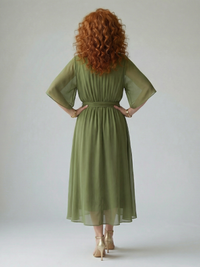 Elric | Lightweight Draped Midi Dress™