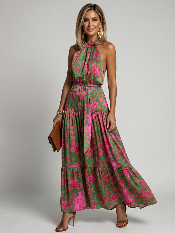 Rowen | Draped Halter Midi Dress™
