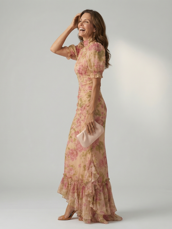 Vianne | Soft High Neck Maxi Dress™