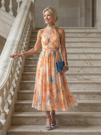 Violet & Grace | Soft Halter Midi Dress™