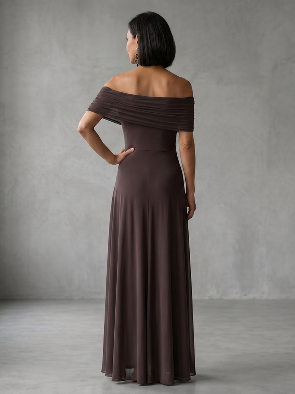 June | Drape Midi Dress with Open Shoulders™