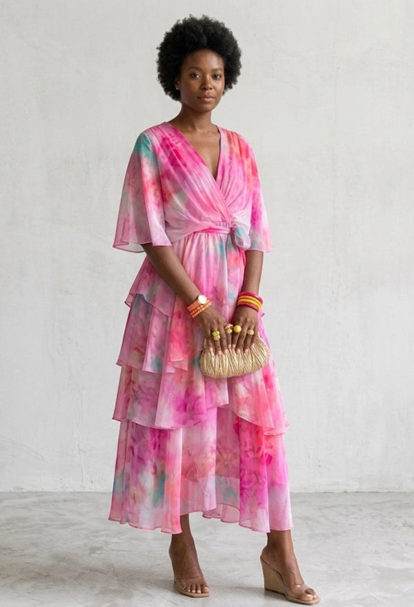 Violet & Grace | Tiered Floral Summer Dress™