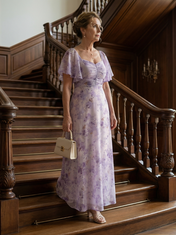 Vaelis | Flutter Sleeve Midi Dress™