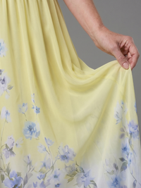 Clarissa | V-Neck Midi Dress with Delicate Floral Trim™