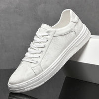 Sneaker Belmont, λεπτομέρεια δέρματος και ραφών