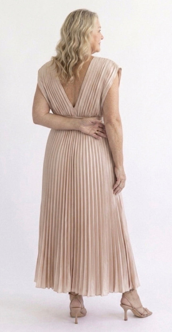 Violet & Grace | Timeless Pleated Midi Dress™
