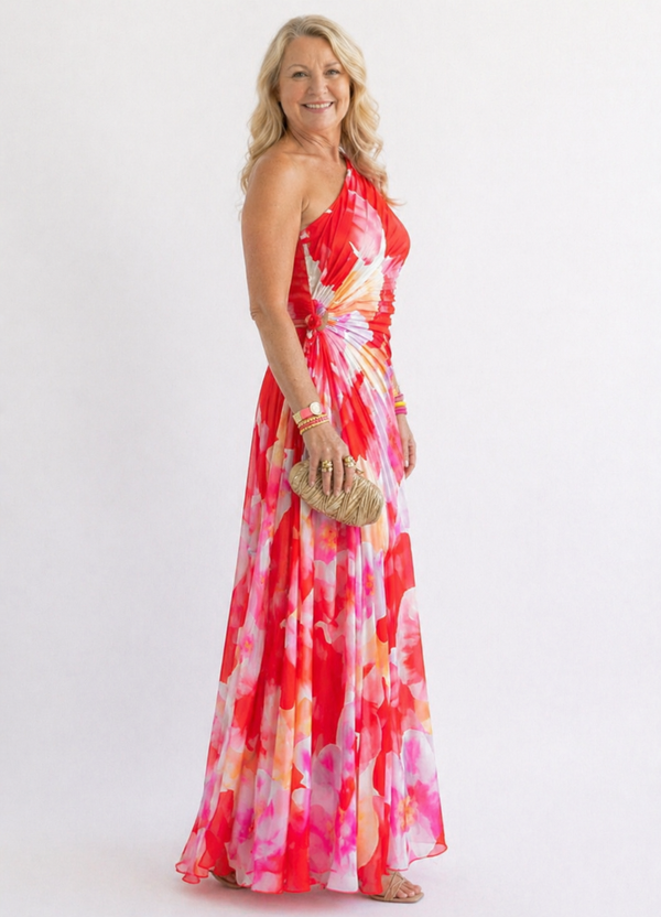 Violet & Grace | Vibrant Tropical Evening Dress™