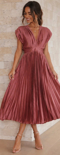 Violet & Grace | Timeless Pleated Midi Dress™