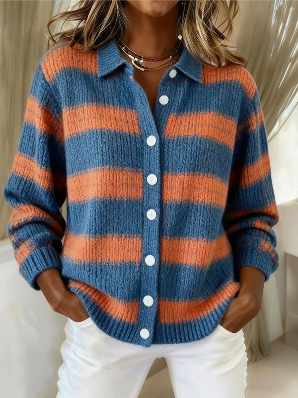 Sarah | Knitted Plaid Cardigan™