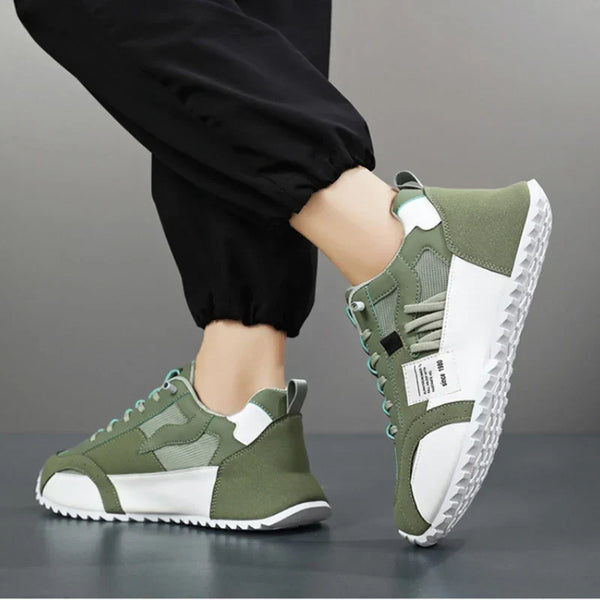 Sneakers Giuliano από δέρμα και σουέτ, λεπτομέρεια υλικών