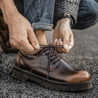Μπότες Oxford Onyx, λεπτομέρεια μύτης cap-toe