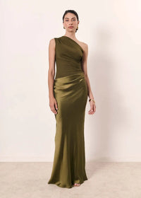 Violet & Grace | Satin Maxi Dress with Chic Shimmer™