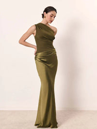 Violet & Grace | Satin Maxi Dress with Chic Shimmer™