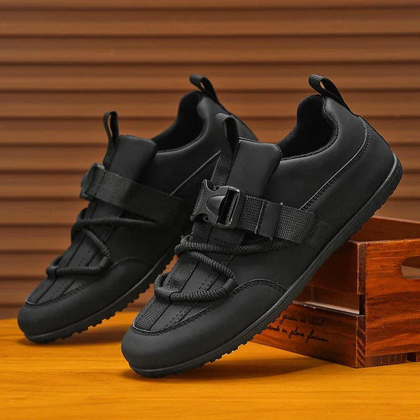 Sneakers Silvio σε μαύρο, μπροστινή όψη