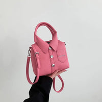 Collared Leather Bag