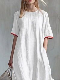 Margaux | Casual Striped Patchwork Dress