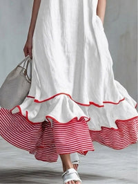 Margaux | Casual Striped Patchwork Dress