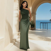 Violet & Grace | Satin Maxi Dress with Chic Shimmer™