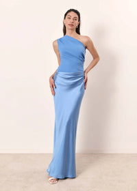 Violet & Grace | Satin Maxi Dress with Chic Shimmer™