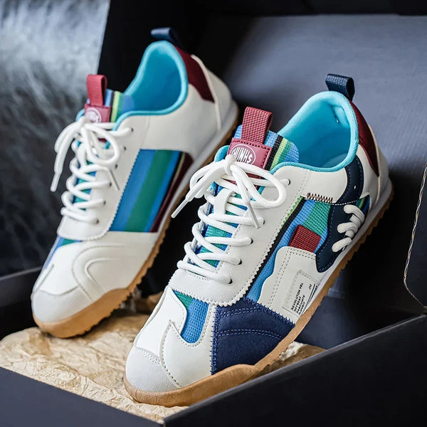 Sneakers Gino με επάνω μέρος από mesh, λεπτομέρεια υφάσματος