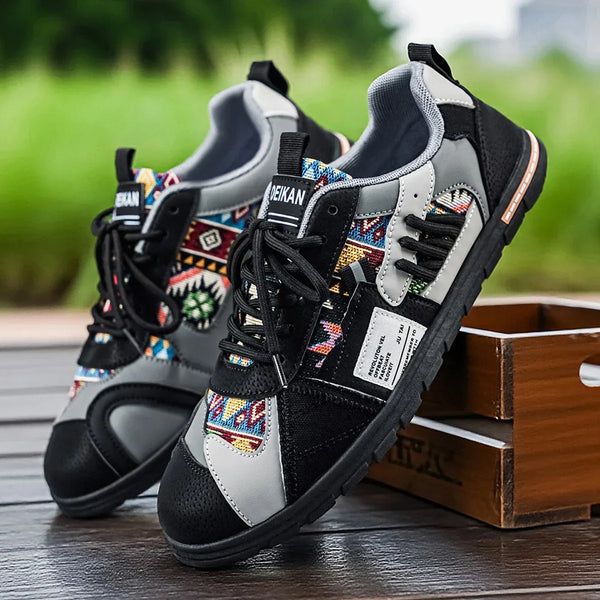 Sneakers Gianluigi σε πορτοκαλί, μπροστινή όψη