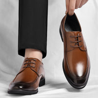 Laurent Monaco · Glossy Leather Oxford Shoes
