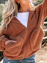 Aileen | Oversized Teddy Zip-Up Jacket for Women