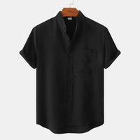 Benjamin · Solid Cotton Button-Down Shirt
