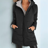 Freida | Long Puffer Jacket with Hood for Women