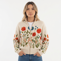 High-Neck Fleece-Lined Jacket