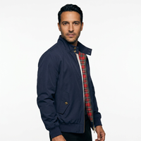 Plaid-Lined Bomber Jacket