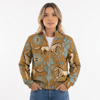High-Neck Fleece-Lined Jacket