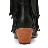 High-Heel Tassel Cowboy Boots