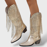 Women's Vintage Fringe Cowboy Boots