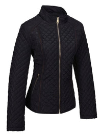 Zola | Quilted Jacket with Stand Collar for Women