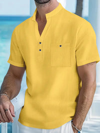 Ethan πουκάμισο βερίκοκο, λεπτομέρεια υφάσματος