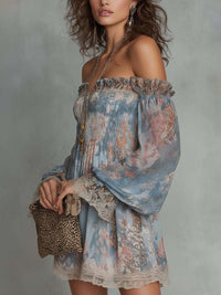 Φόρεμα Romane, λεπτομέρεια δαντέλας στη μανσέτα
