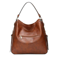 Hannah | Leather Hobo Shoulder Bag with Anti-Theft Protection