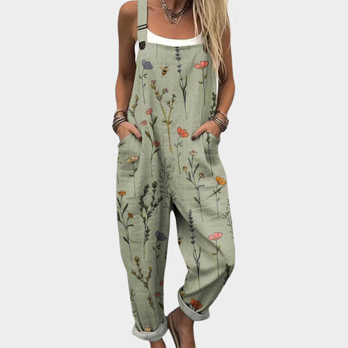 Bianca | Geometric wide-leg printed jumpsuit